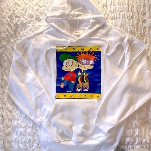 Nickelodeon Tommy & Chuckie white hoodie, UNISEX - Picture 3 of 5